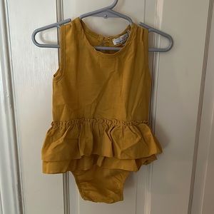 Bailey’s blossoms, ruffle onesie